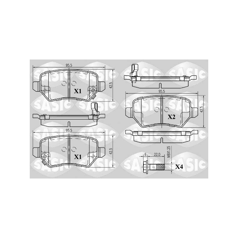 Plaquettes De Frein Arrière Pour Opel Meriva A B Zafira Family Kia Venga