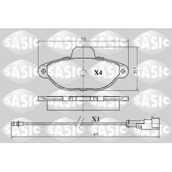 Plaquettes De Frein Avant Pour Fiat 500 Panda Punto Seicento/600 - Lancia Y