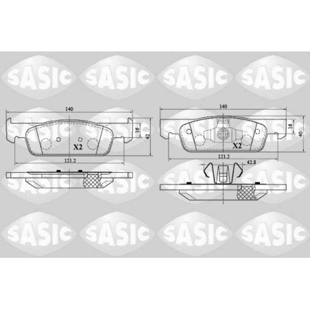 Plaquettes De Frein Avant Pour Renault Dacia Smart Forfour 410602581R 4534210010