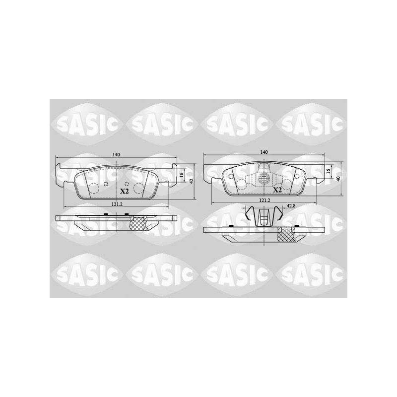 Plaquettes De Frein Avant Pour Renault Dacia Smart Forfour 410602581R 4534210010