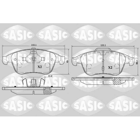Plaquettes De Frein Avant Pour Renault Arkana I Clio IV Fluence 410600629R