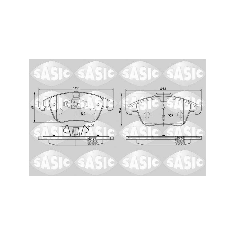 Plaquettes De Frein Avant Pour Renault Latitude 410607585R