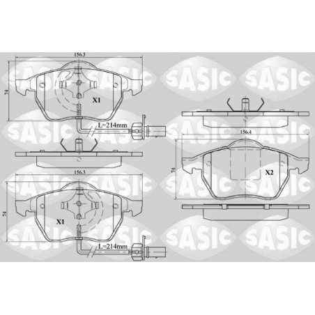 Plaquettes De Frein Avant Pour VW Passat Audi A4 Seat Skoda 4F0698151 8E0698151F