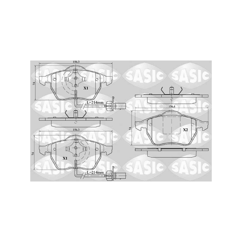 Plaquettes De Frein Avant Pour VW Passat Audi A4 Seat Skoda 4F0698151 8E0698151F