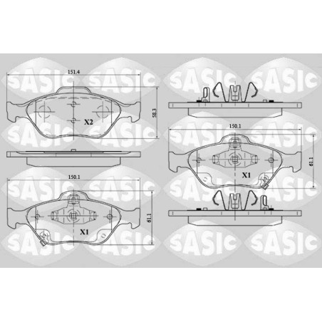 Plaquettes De Frein Avant Pour Toyota Yaris Daihatsu Charade VIII 044650D050
