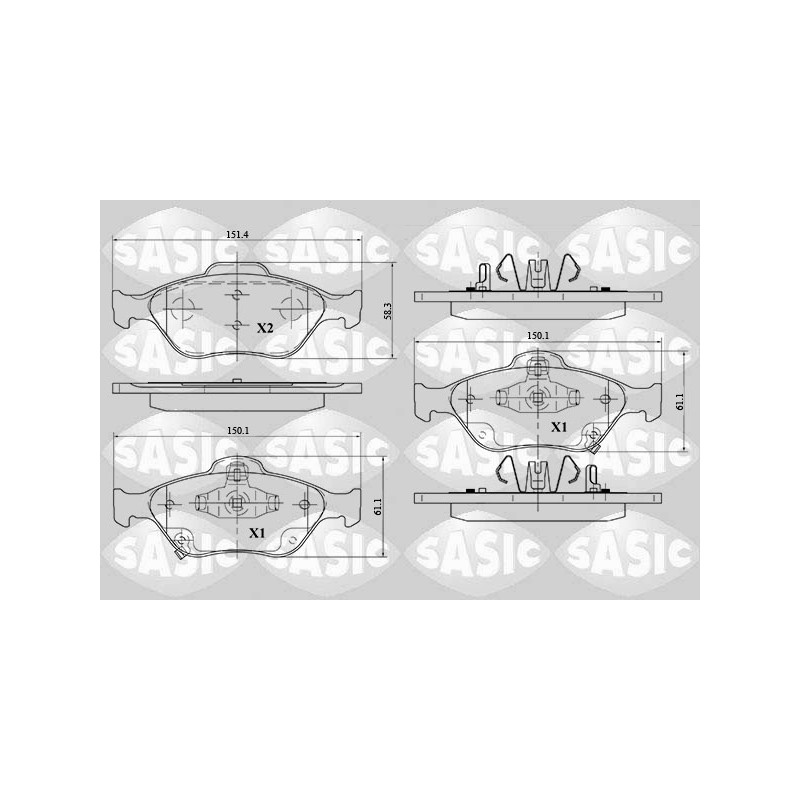 Plaquettes De Frein Avant Pour Toyota Yaris Daihatsu Charade VIII 044650D050