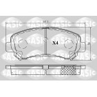 Plaquettes De Frein Avant Pour Nissan Qashqai +2 I Van II SUV X-Trail Suzuki