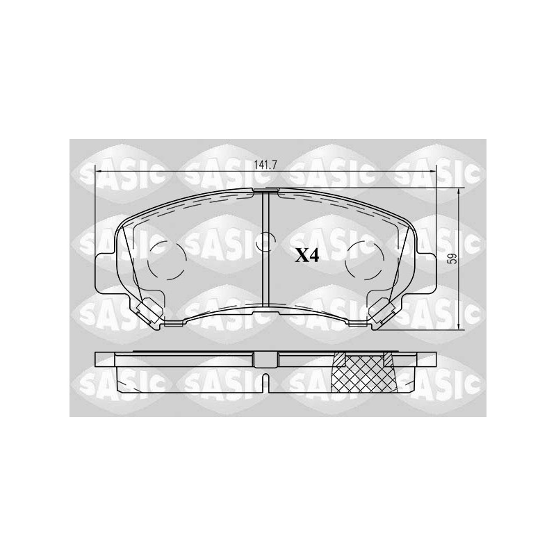 Plaquettes De Frein Avant Pour Nissan Qashqai +2 I Van II SUV X-Trail Suzuki