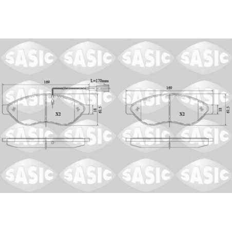 Plaquettes De Frein Avant Pour Peugeot Opel Fiat Citroën 1612433880 77367092