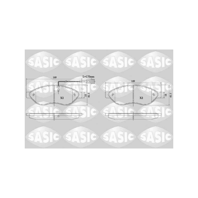 Plaquettes De Frein Avant Pour Peugeot Opel Fiat Citroën 1612433880 77367092