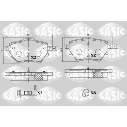 Plaquettes De Frein Arrière Pour Peugeot 208 II Opel Toyota Citroën 1609000680