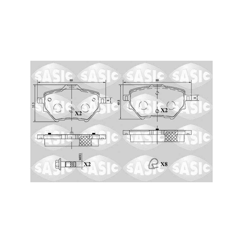 Plaquettes De Frein Arrière Pour Peugeot 208 II Opel Toyota Citroën 1609000680