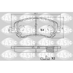 Plaquettes De Frein Avant Pour Renault Kadjar Koleos II Nissan Qashqai II SUV