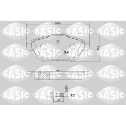 Plaquettes De Frein Avant Pour Peugeot Opel Citroën C3 DS 1607083180 1617293780