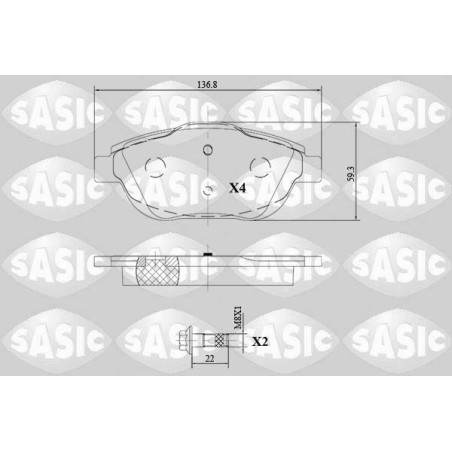 Plaquettes De Frein Avant Pour Peugeot Opel Citroën C3 DS 1607083180 1617293780