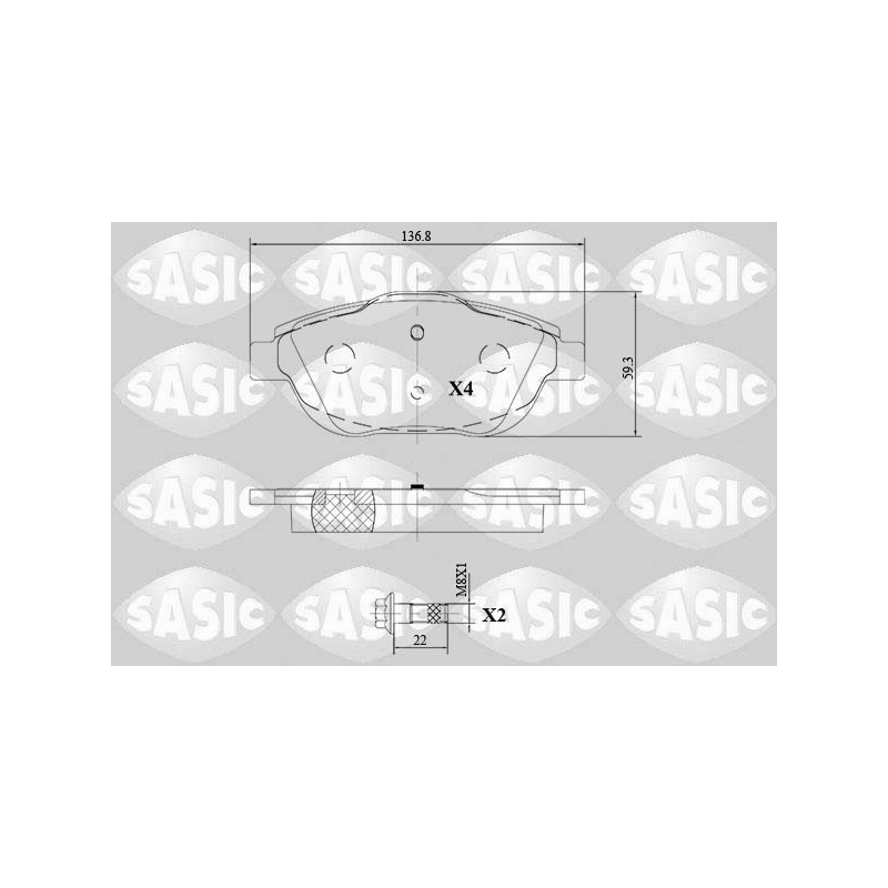 Plaquettes De Frein Avant Pour Peugeot Opel Citroën C3 DS 1607083180 1617293780