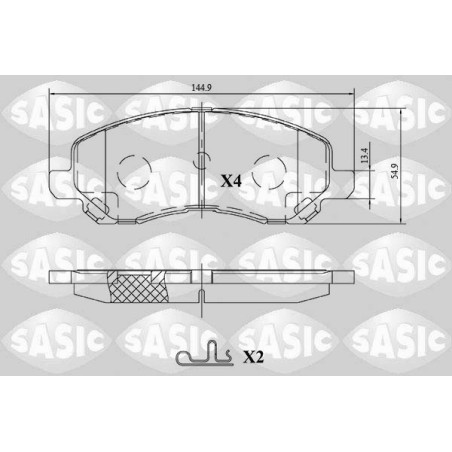 Plaquettes De Frein Avant Pour Peugeot 4008 Chrysler Citroën Dodge 1607690380