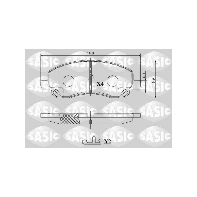 Plaquettes De Frein Avant Pour Peugeot 4008 Chrysler Citroën Dodge 1607690380