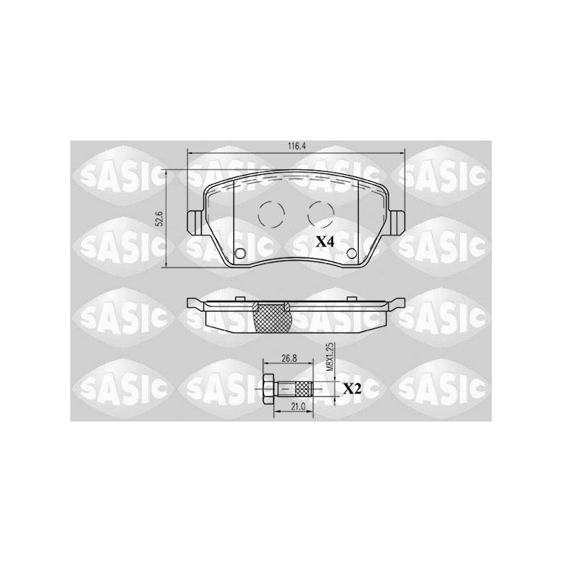 Plaquettes De Frein Avant Pour Renault Dacia Nissan MERCEDES Citan 8660004726