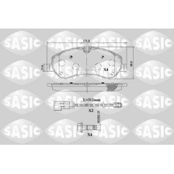 Plaquettes De Frein Avant Pour Ford Tourneo Transit 1763915 1842632 1916326