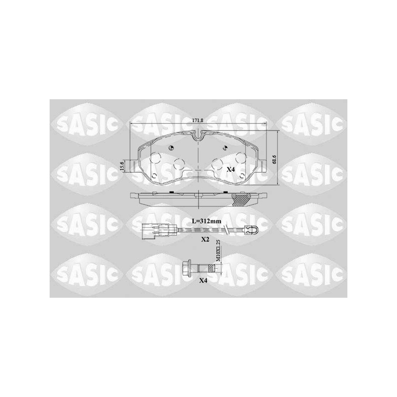 Plaquettes De Frein Avant Pour Ford Tourneo Transit 1763915 1842632 1916326