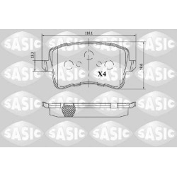 Plaquettes De Frein Arrière Pour Audi A4 A5 Q5 8K0698451 8K0698451A 8K0698451B