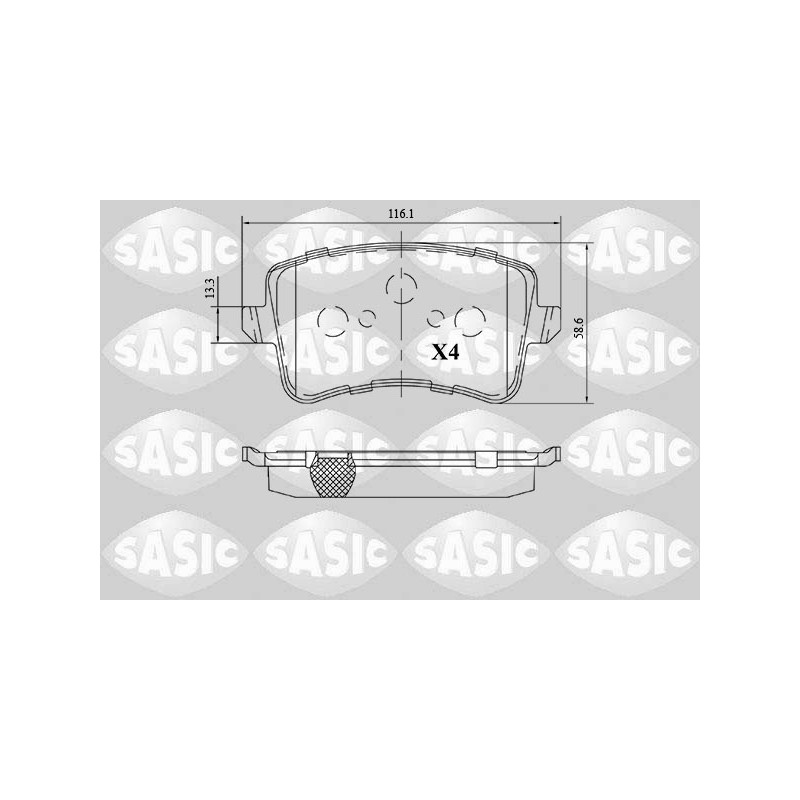 Plaquettes De Frein Arrière Pour Audi A4 A5 Q5 8K0698451 8K0698451A 8K0698451B