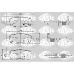 Plaquettes De Frein Arrière Pour Renault Koleos II Nissan Juke Van NV200/Evalia