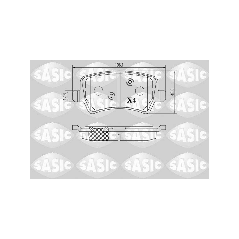Plaquettes De Frein Arrière Pour Ford Land Rover Volvo S60 II 1916606 30794554