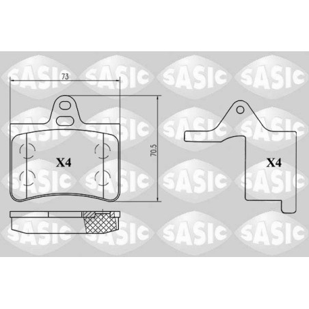 Plaquettes De Frein Arrière Pour Citroën C5 I II III 1617257280 425217 425290