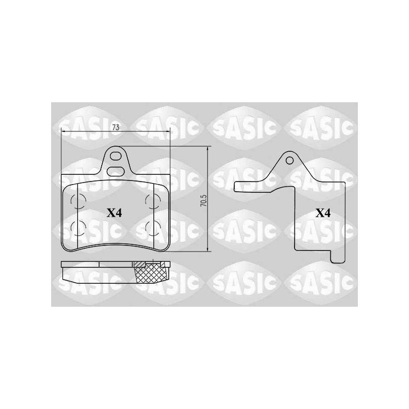 Plaquettes De Frein Arrière Pour Citroën C5 I II III 1617257280 425217 425290