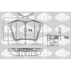 Plaquettes De Frein Arrière Pour Peugeot 407 607 Citroën C5 II III