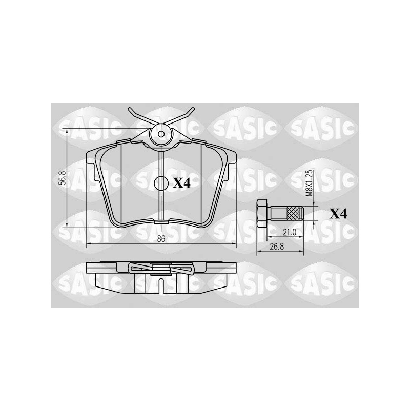 Plaquettes De Frein Arrière Pour Peugeot 407 607 Citroën C5 II III