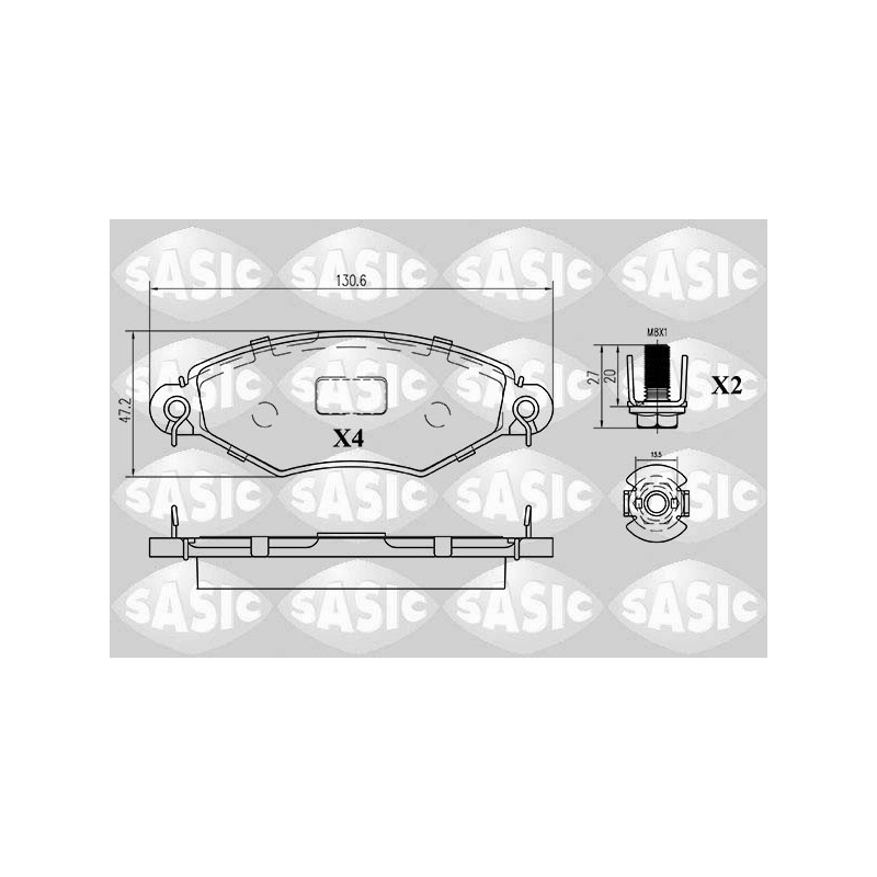 Plaquettes De Frein Avant Pour Peugeot 206 306 425191 425204 425209