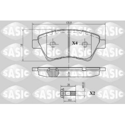 Plaquettes De Frein Avant Pour Renault Grand Scénic II Kangoo Megane 7701208122