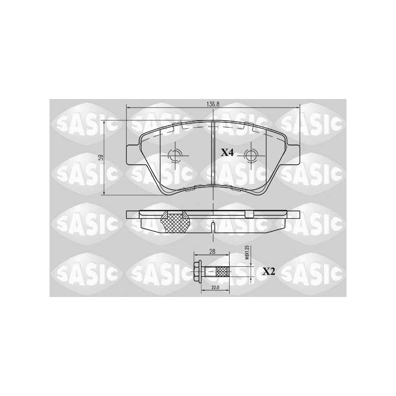 Plaquettes De Frein Avant Pour Renault Grand Scénic II Kangoo Megane 7701208122