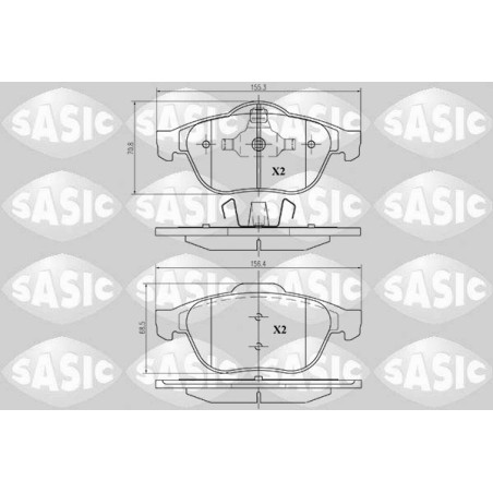 Plaquettes De Frein Avant Pour Renault Espace IV Grand Scénic II 7701207615
