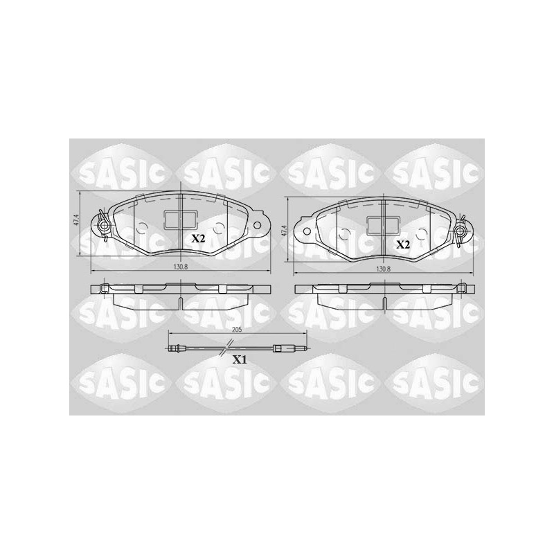 Plaquettes De Frein Avant Pour Peugeot Renault Nissan Citroën 425169 7701205512