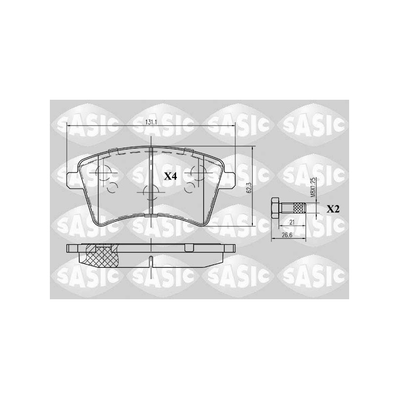 Plaquettes De Frein Avant Pour Renault Kangoo MERCEDES Citan 410601334R
