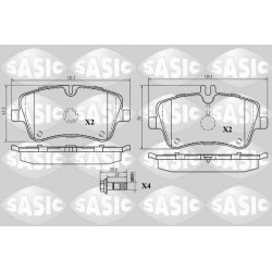 Plaquettes De Frein Avant Pour MERCEDES Classe C CLC T-Model CLK SLK