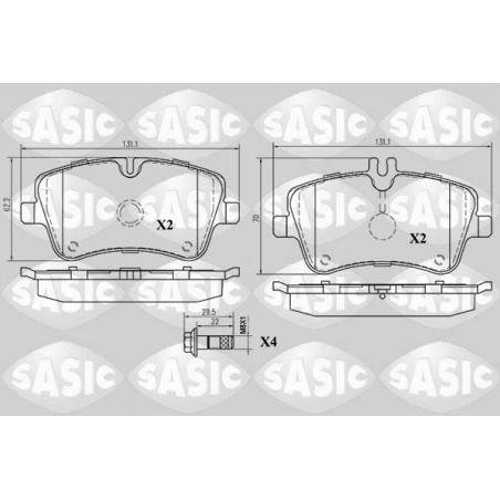 Plaquettes De Frein Avant Pour MERCEDES Classe C CLC T-Model CLK SLK
