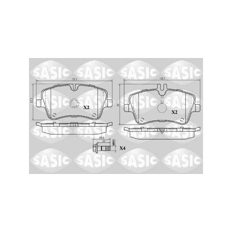 Plaquettes De Frein Avant Pour MERCEDES Classe C CLC T-Model CLK SLK