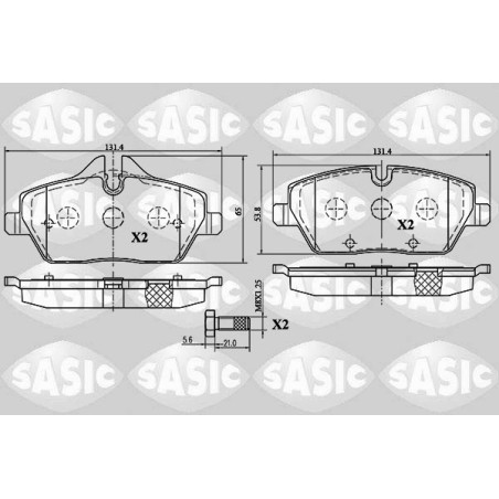 Plaquettes De Frein Avant Pour BMW Série 1 E81 E82 E87 E88 2 F45 Mini Mini