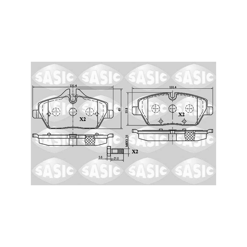Plaquettes De Frein Avant Pour BMW Série 1 E81 E82 E87 E88 2 F45 Mini Mini