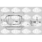 Plaquettes De Frein Arrière Pour Ford Land Rover Volvo 6G912M008GA 30671576