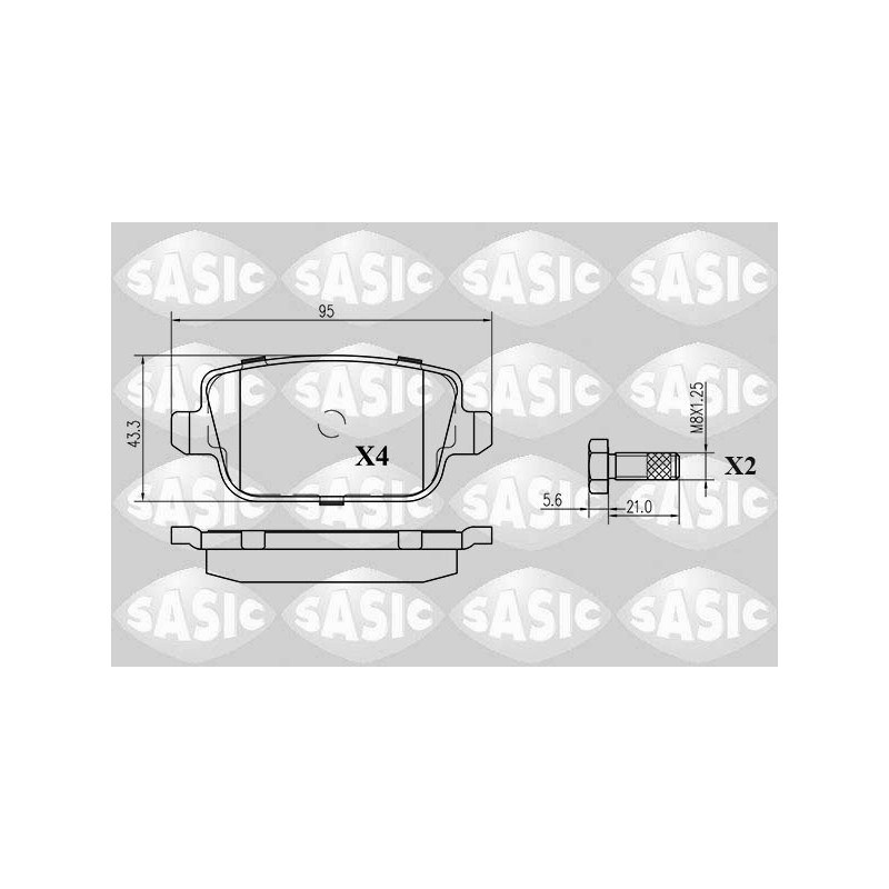 Plaquettes De Frein Arrière Pour Ford Land Rover Volvo 6G912M008GA 30671576