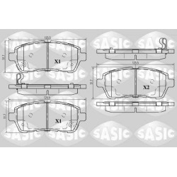 Plaquettes De Frein Avant Pour Ford Suzuki Daihatsu Mazda 8V512K021AB 5581068L00