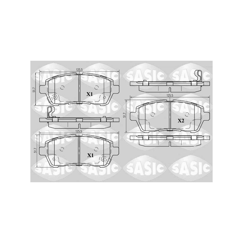 Plaquettes De Frein Avant Pour Ford Suzuki Daihatsu Mazda 8V512K021AB 5581068L00