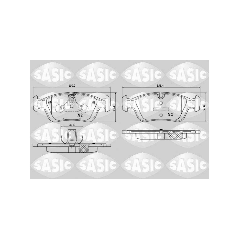 Plaquettes De Frein Avant Pour BMW Série 3 E36 E46 Z3 Z4 34111163850