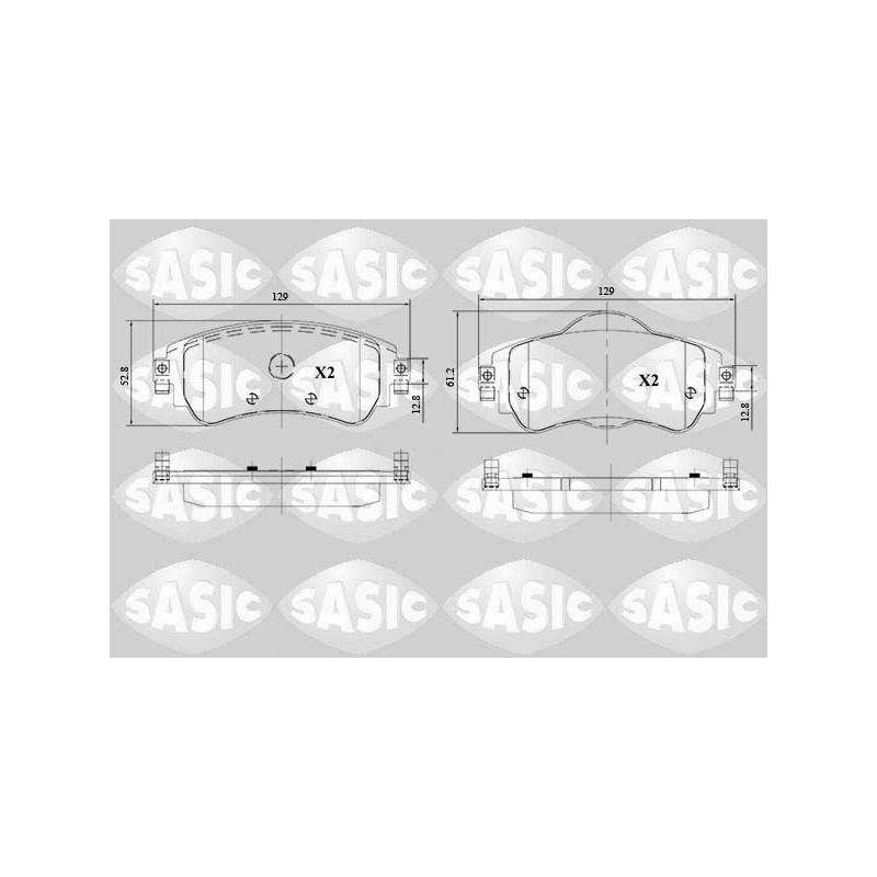 Plaquettes De Frein Avant Pour Citroën C4 II - 1611840080 1617273280 4254A9